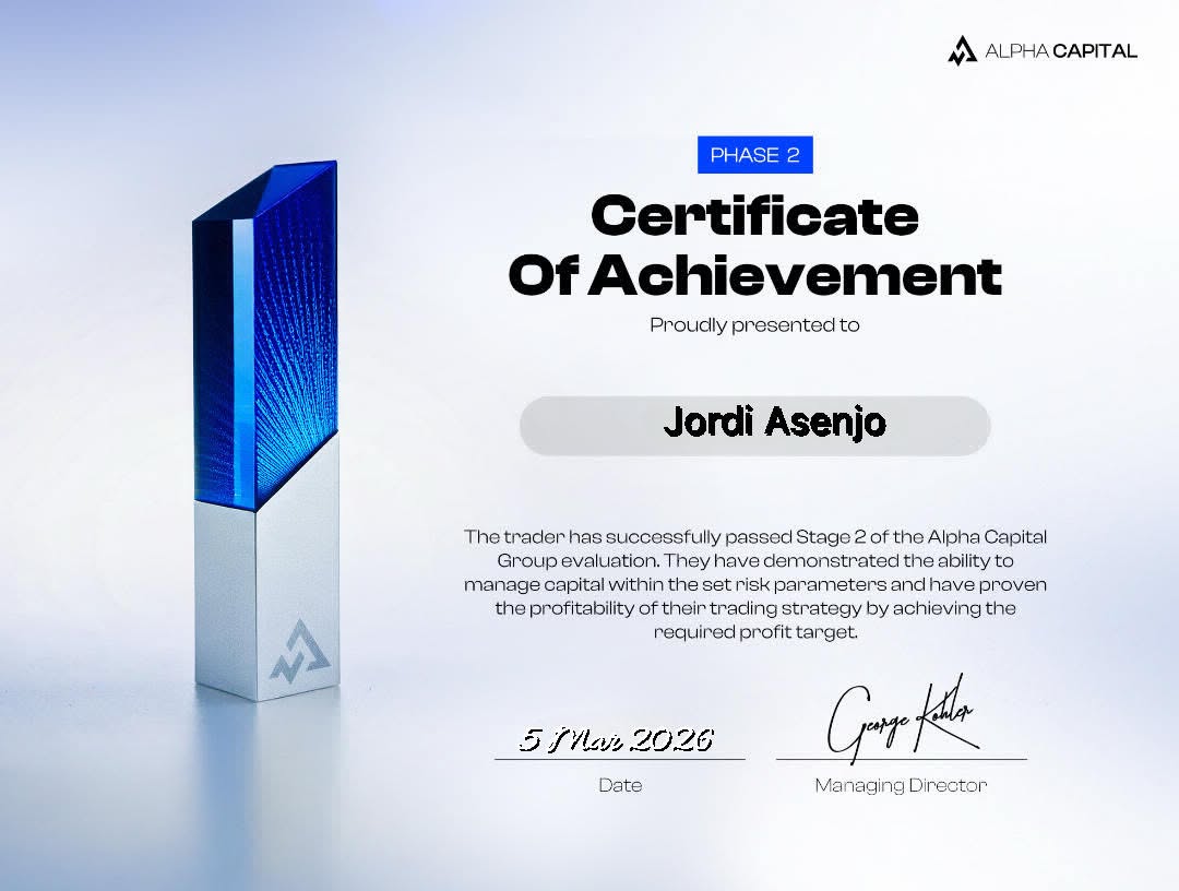 Certificado de alumno - resultado de trading